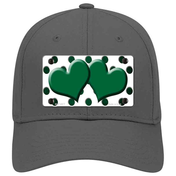 Green White Dots Hearts Oil Rubbed Novelty License Plate Hat