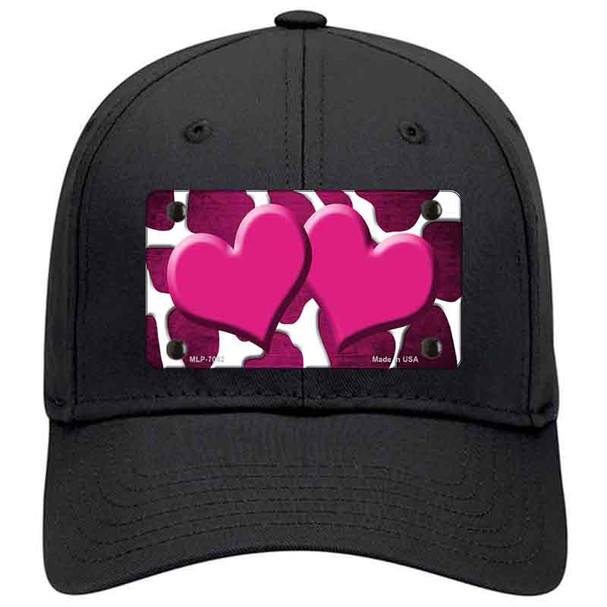 Pink White Hearts Giraffe Oil Rubbed Novelty License Plate Hat