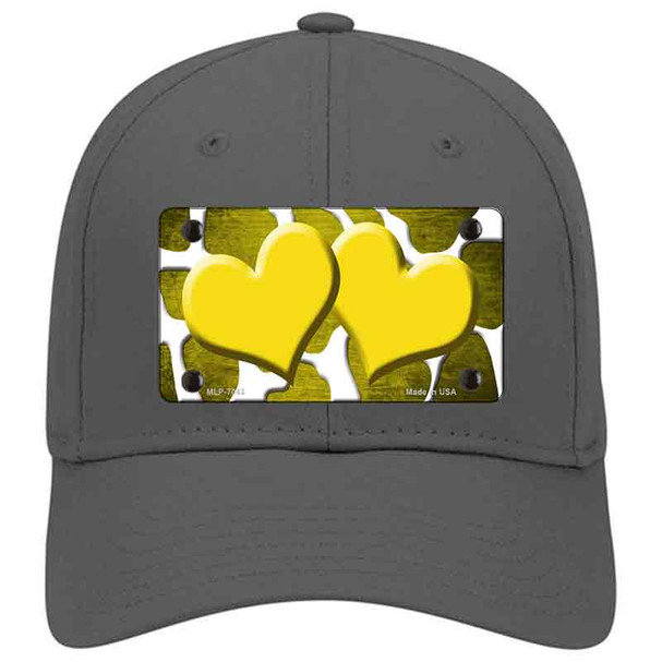Yellow White Hearts Giraffe Oil Rubbed Novelty License Plate Hat