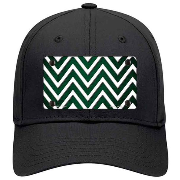 Green White Chevron Oil Rubbed Novelty License Plate Hat