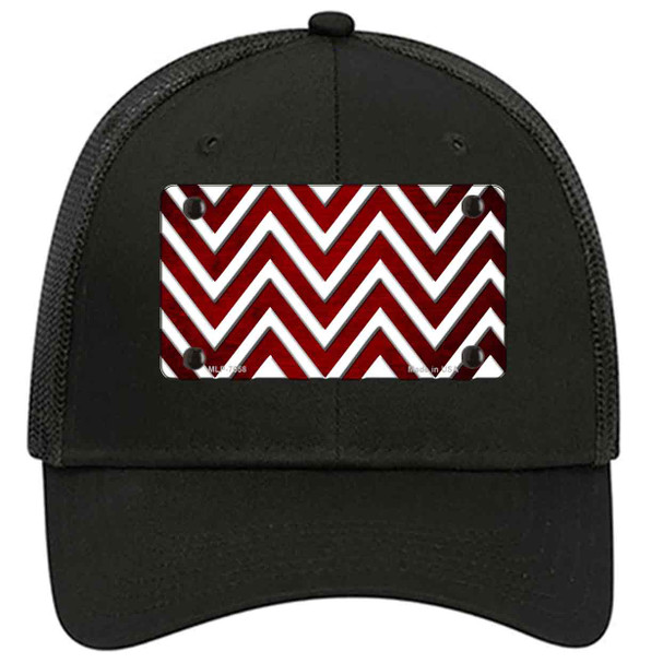 Red White Chevron Oil Rubbed Novelty License Plate Hat