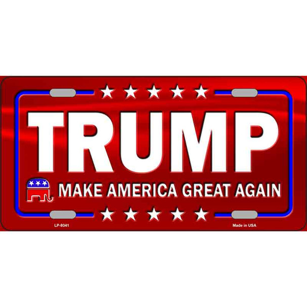 Trump Metal Novelty License Plate