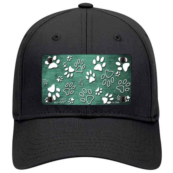 Mint White Paw Oil Rubbed Novelty License Plate Hat