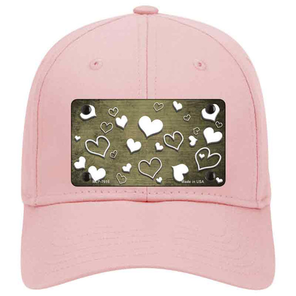 Gold White Love Oil Rubbed Novelty License Plate Hat