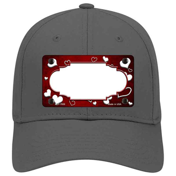 Red White Love Scallop Oil Rubbed Novelty License Plate Hat