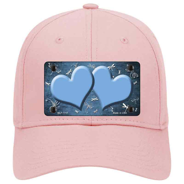 Light Blue White Dragonfly Hearts Oil Rubbed Novelty License Plate Hat
