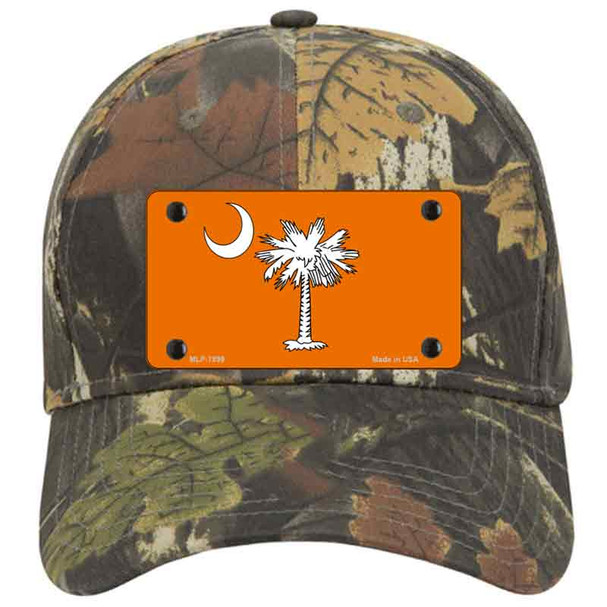 South Carolina Flag Orange Novelty License Plate Hat