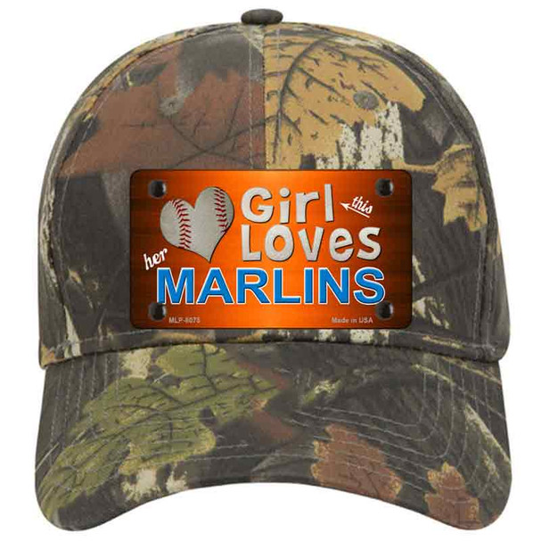 This Girl Loves Her Marlins Novelty License Plate Hat