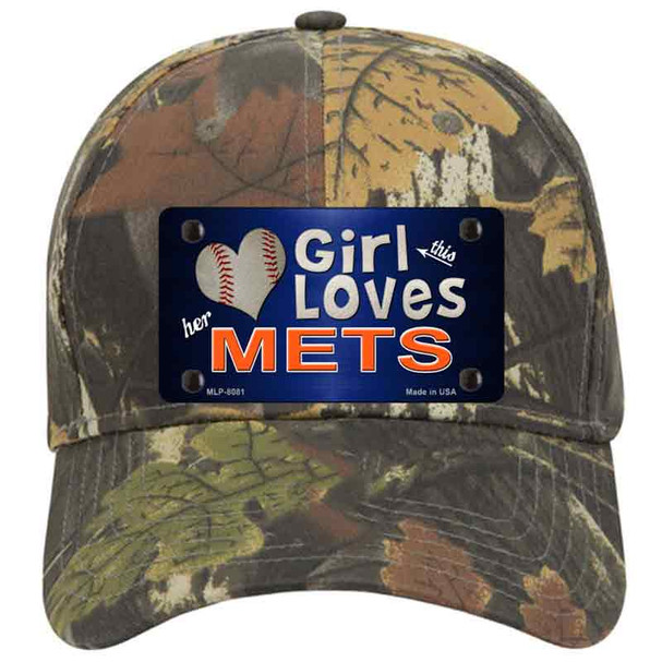 This Girl Loves Her Mets Novelty License Plate Hat