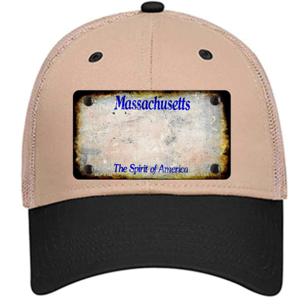 Massachusetts Rusty Blank Novelty License Plate Hat