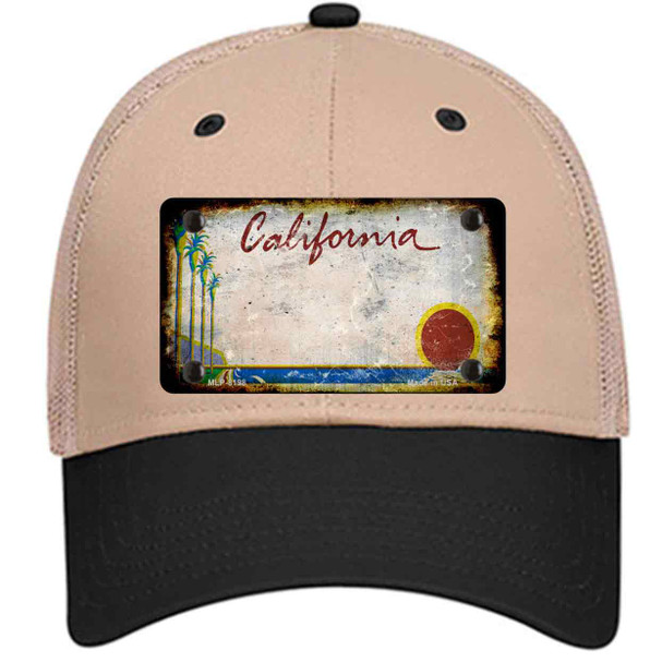 California Palm Tree Rusty Blank Novelty License Plate Hat