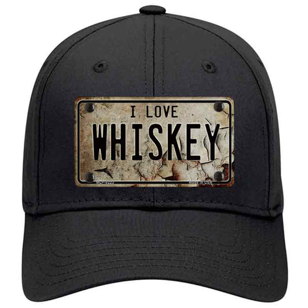 I Love Whiskey Novelty License Plate Hat