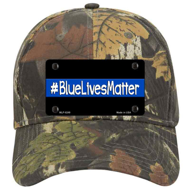 Blue Lives Matter Black Novelty License Plate Hat