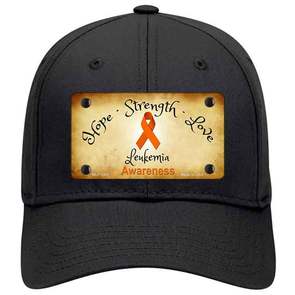 Leukemia Cancer Ribbon Novelty License Plate Hat