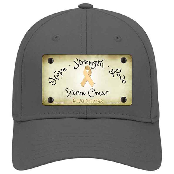 Uterine Cancer Ribbon Novelty License Plate Hat