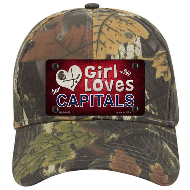 This Girl Loves Her Capitals Novelty License Plate Hat