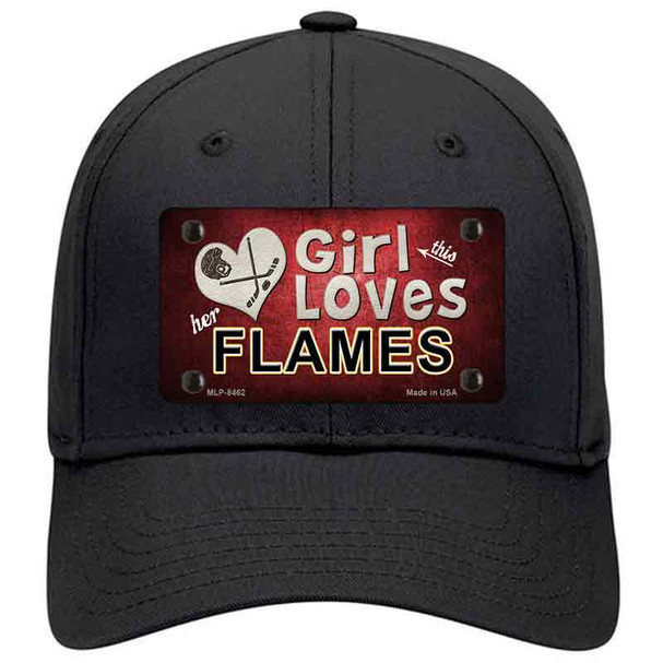 This Girl Loves Her Flames Novelty License Plate Hat