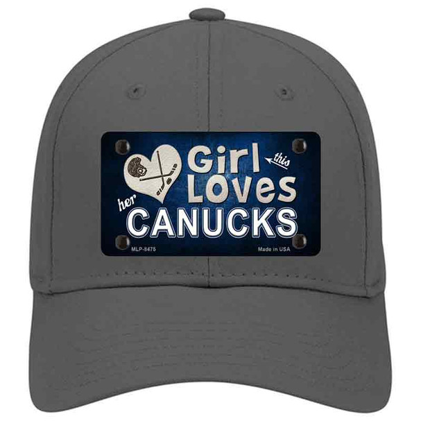 This Girl Loves Her Canucks Novelty License Plate Hat