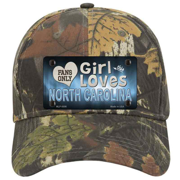 This Girl Loves North Carolina Novelty License Plate Hat