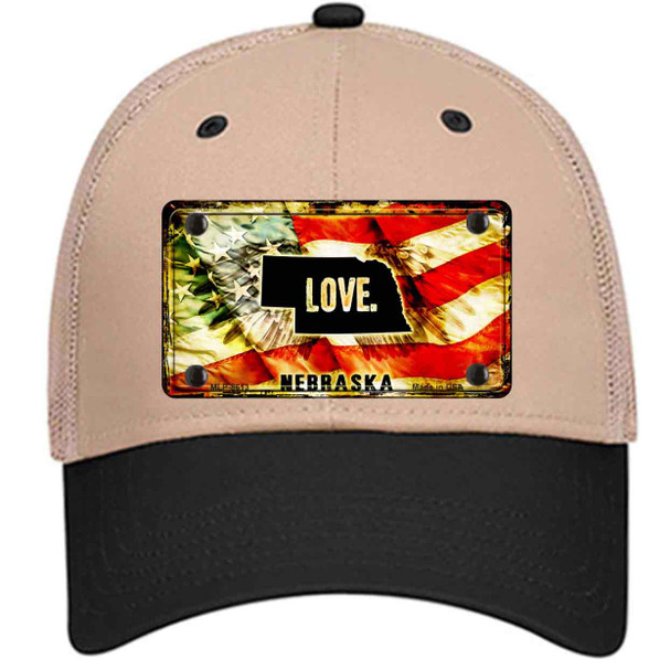 Nebraska Love Novelty License Plate Hat