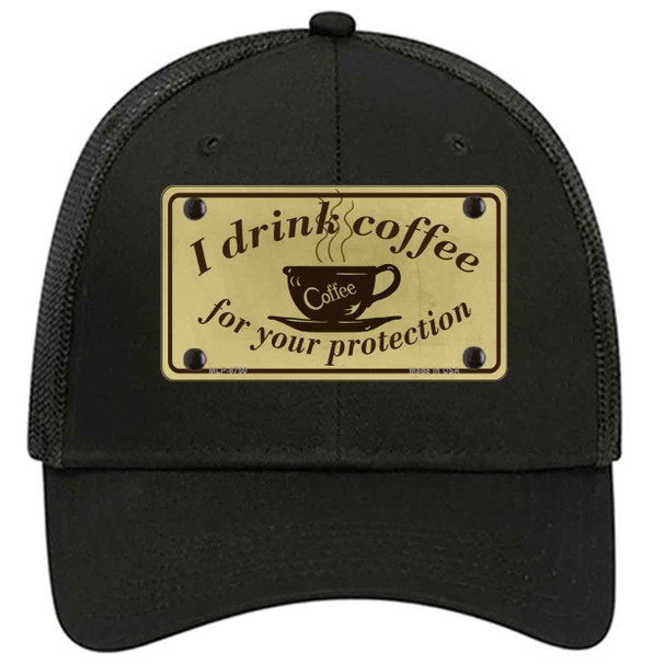 I Drink Coffee Novelty License Plate Hat