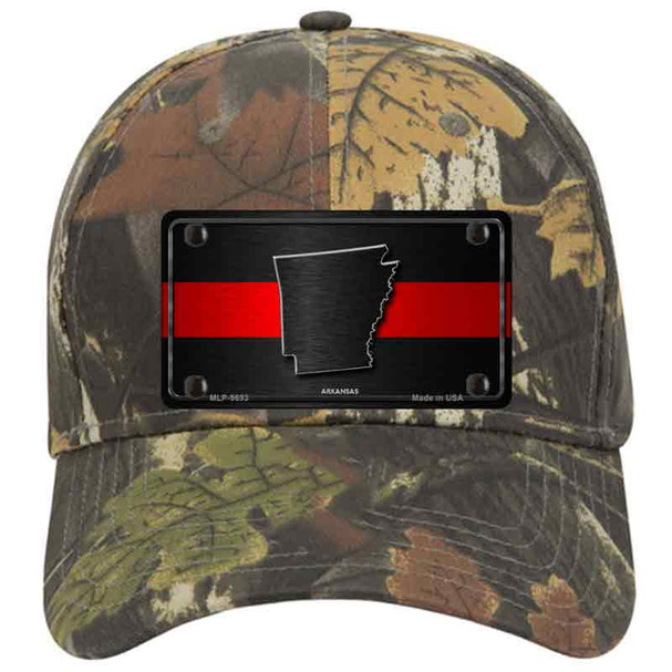 Arkansas Thin Red Line Novelty License Plate Hat