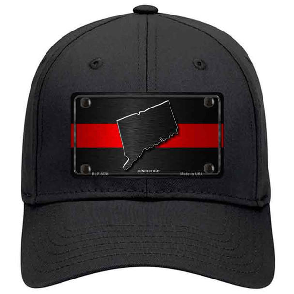 Connecticut Thin Red Line Novelty License Plate Hat