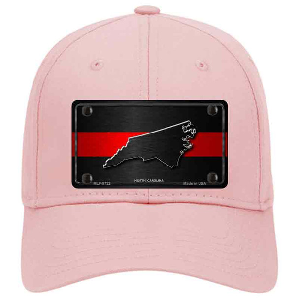 North Carolina Thin Red Line Novelty License Plate Hat