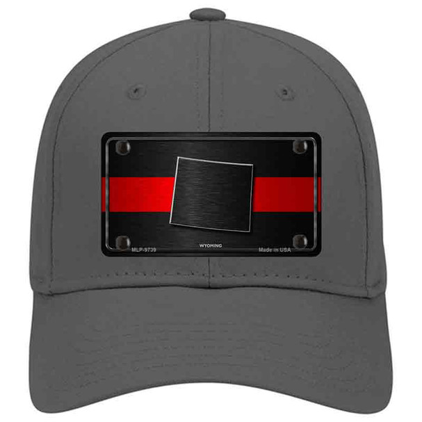 Wyoming Thin Red Line Novelty License Plate Hat