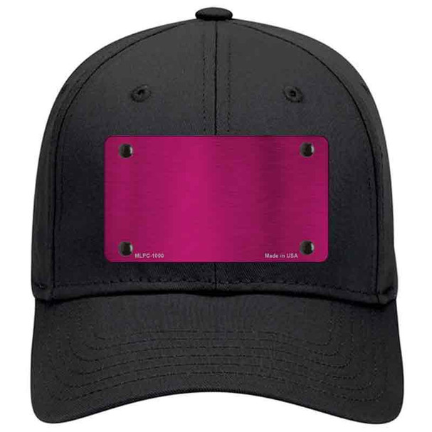 Pink Metallic Solid Novelty License Plate Hat