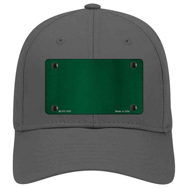 Green Metallic Solid Novelty License Plate Hat