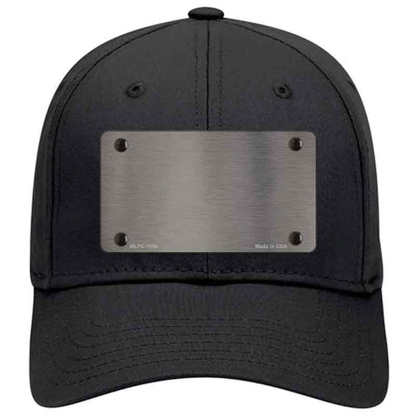 Grey Metallic Solid Novelty License Plate Hat