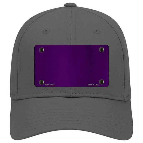 Purple Metallic Solid Novelty License Plate Hat