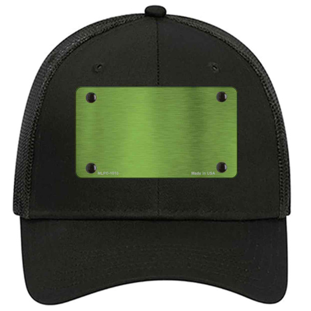 Lime Green Metallic Solid Novelty License Plate Hat