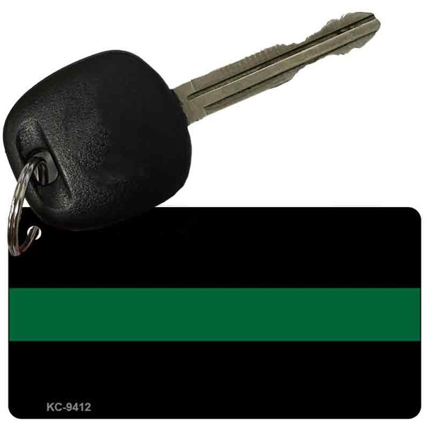 Thin Green Line Novelty Metal Key Chain KC-9412