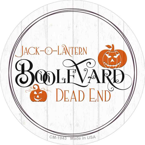 Jack O Lantern Boolevard Novelty Circle Coaster Set of 4