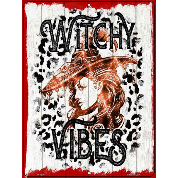 Witchy Vibes Novelty Metal Parking Sign