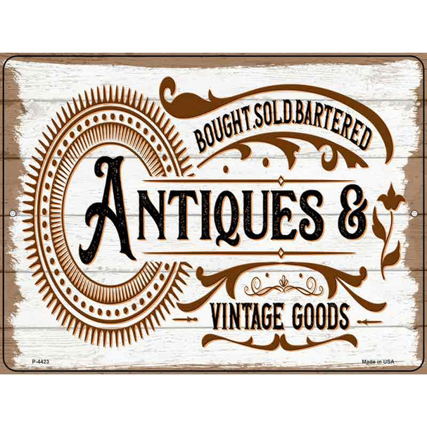 Antiques and Vintage Goods Novelty Metal Parking Sign