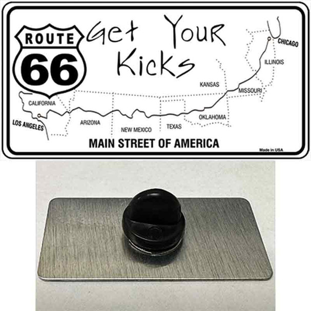 US Route 66 Map Wholesale Novelty Metal Hat Pin