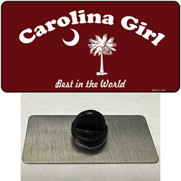 Carolina Girl Burgundy Wholesale Novelty Metal Hat Pin