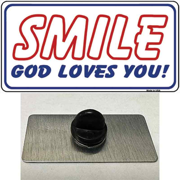 Smile God Loves You Wholesale Novelty Metal Hat Pin