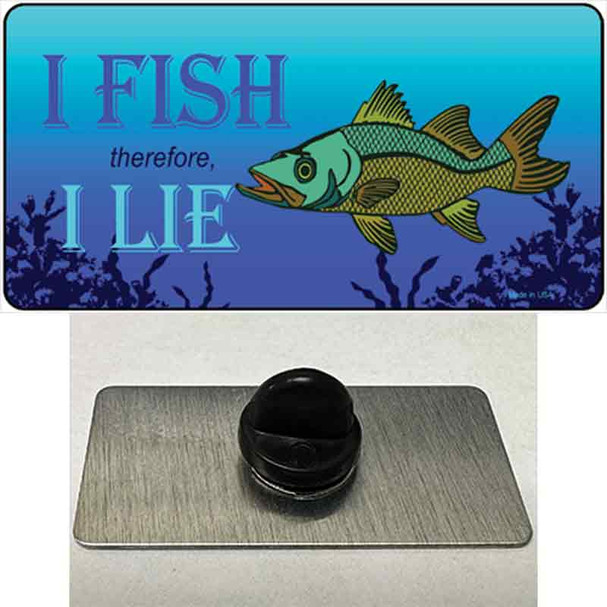 I Fish Therefore I Lie Wholesale Novelty Metal Hat Pin