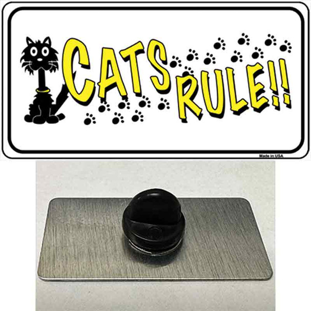 Cats Rule Wholesale Novelty Metal Hat Pin