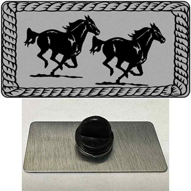 Two Running Horses Wholesale Novelty Metal Hat Pin