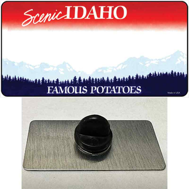 Idaho State Blank Wholesale Novelty Metal Hat Pin