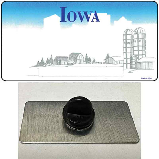 Iowa State Blank Wholesale Novelty Metal Hat Pin