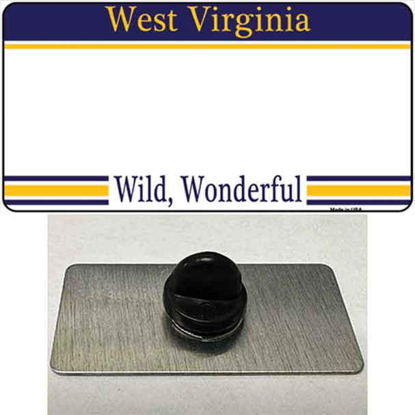West Virginia State Blank Wholesale Novelty Metal Hat Pin