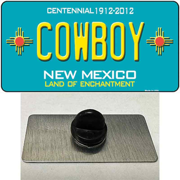 Cowboy New Mexico Teal Wholesale Novelty Metal Hat Pin