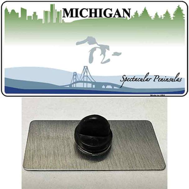 Michigan Peninsulas State Blank Wholesale Novelty Metal Hat Pin