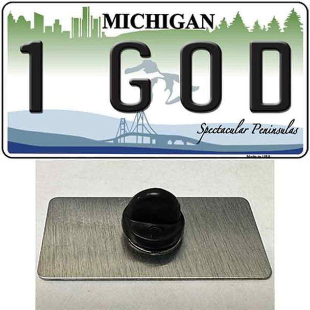 1 GOD Michigan State Wholesale Novelty Metal Hat Pin